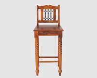 Sweden Sheesham Wood Bar Chair - Furniselan - Maple-Finish