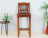 Sweden Sheesham Wood Bar Chair - Furniselan - Maple-Finish