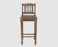 Sweden Sheesham Wood Bar Chair - Furniselan - Grey-Finish
