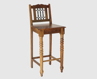 Sweden Sheesham Wood Bar Chair - Furniselan - Teak-Finish