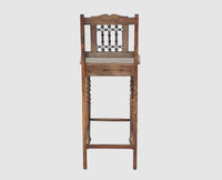Sweden Sheesham Wood Bar Chair - Furniselan - Grey-Finish
