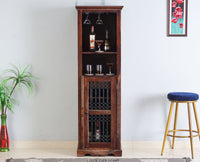 Sweden Sheesham Wood Bar Unit - Bar Cabinet - Furniselan