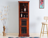 Sweden Sheesham Wood Bar Unit - Bar Cabinet - Furniselan