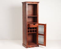 Sweden Sheesham Wood Bar Unit - Bar Cabinet - Furniselan - Maple-Finish