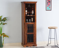 Sweden Sheesham Wood Bar Unit - Bar Cabinet - Furniselan - Teak-Finish