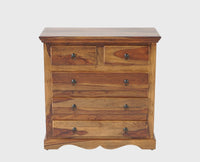 Sweden Sheesham Wood Chest Of Drawer - Furniselan - Teak-Finish
