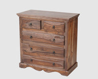 Sweden Sheesham Wood Chest Of Drawer - Furniselan - Grey-Finish