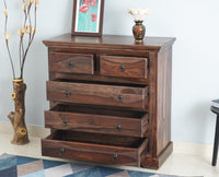 Sweden Sheesham Wood Chest Of Drawer - Furniselan - Grey-Finish