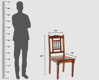 Sweden Sheesham Wood Dining Chairs - Dining Chair - Furniselan - Maple-Finish