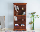 Sweden Sheesham Wood Open Bookshelve - Bookshelf - Furniselan -   Maple-Finish