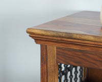 Sweden Sheesham Wood Open Bookshelve - Furniselan - Teak-Finish
