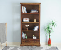 Sweden Sheesham Wood Open Bookshelve - Bookshelf - Furniselan - Teak-Finish