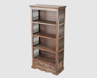 Sweden Sheesham Wood Open Bookshelve - Bookshelf - Furniselan - Grey-Finish