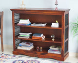 Sweden Sheesham Wood Open Bookshelve - Furniselan - Maple-Finish