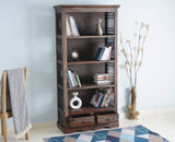 Sweden Sheesham Wood Open Bookshelve - Bookshelf - Furniselan - Grey-Finish