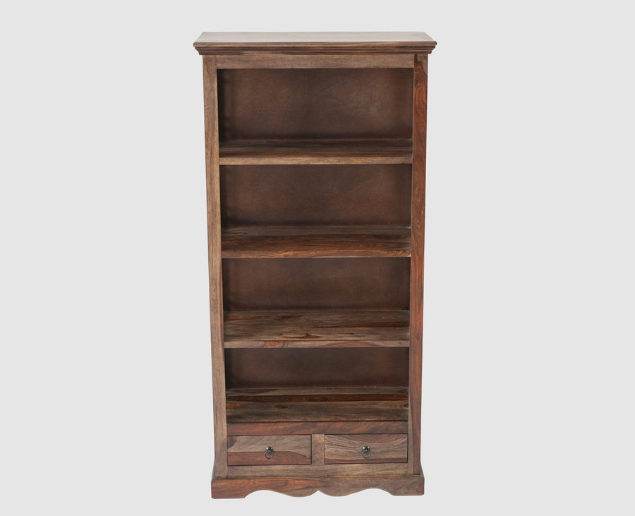 Sweden Sheesham Wood Open Bookshelve - Bookshelf - Furniselan - Grey-Finish