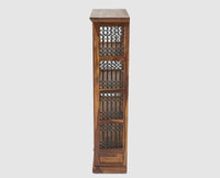 Sweden Sheesham Wood Open Bookshelve - Bookshelf - Furniselan - Grey-Finish