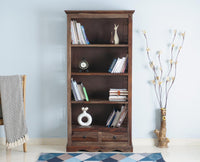 Sweden Sheesham Wood Open Bookshelve - Bookshelf - Furniselan - Grey-Finish