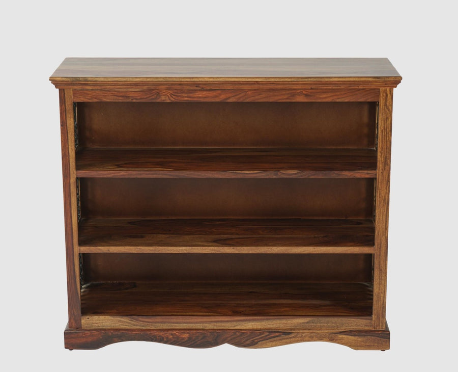 Sweden Sheesham Wood Open Bookshelve - Furniselan - Teak-Finish