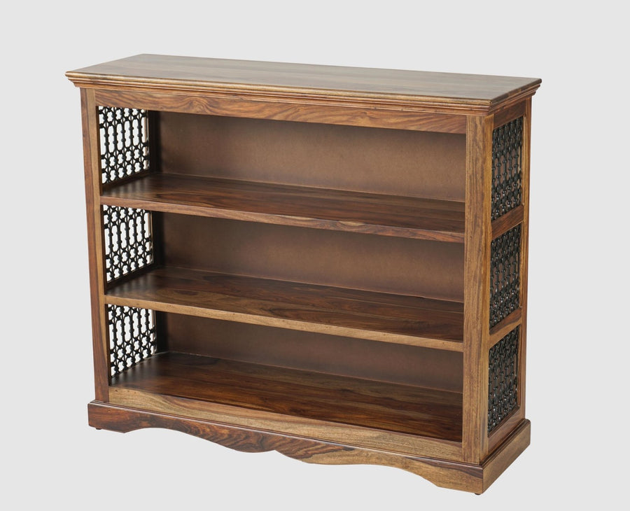 Sweden Sheesham Wood Open Bookshelve - Furniselan - Teak-Finish
