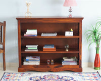 Sweden Sheesham Wood Open Bookshelve - Furniselan - Maple-Finish
