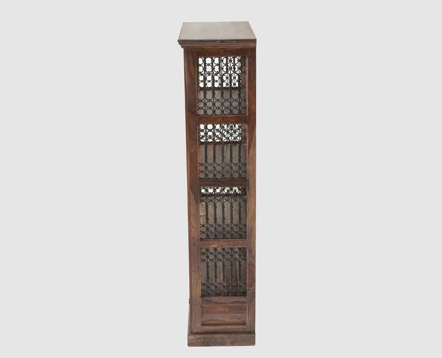 Sweden Sheesham Wood Open Bookshelve - Bookshelf - Furniselan - Grey-Finish