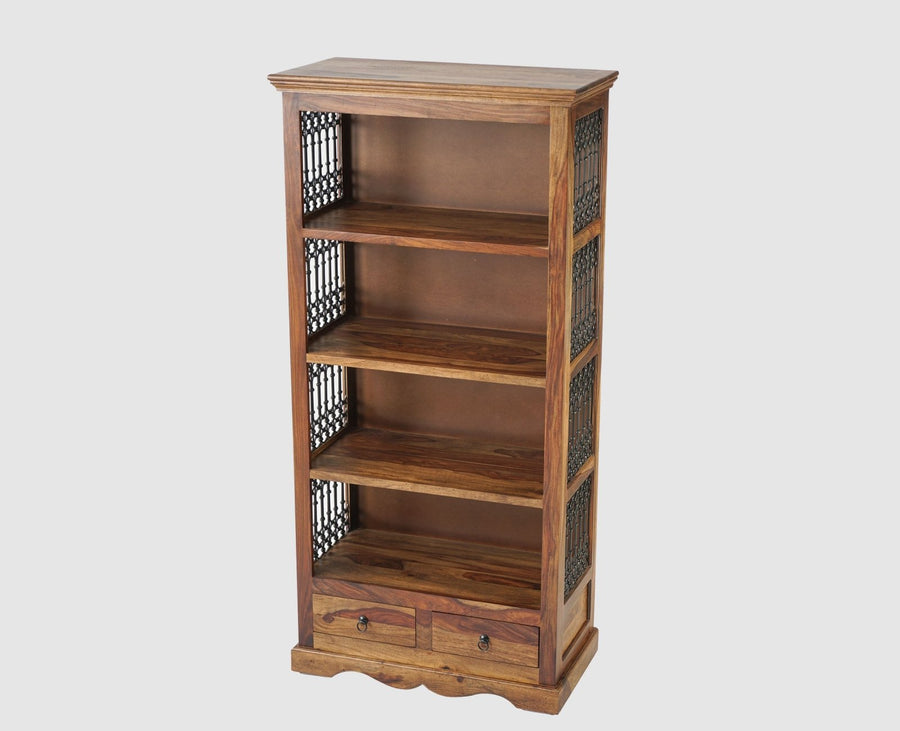 Sweden Sheesham Wood Open Bookshelve - Bookshelf - Furniselan - Teak-Finish