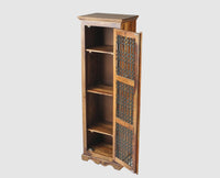 Sweden Sheesham Wood Single Door Book Case - Furniselan - Teak-Finish