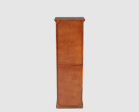 Sweden Sheesham Wood Single Door Book Case - Furniselan - Maple-Finish