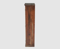 Sweden Sheesham Wood Single Door Book Case - Furniselan -  Grey-Finish