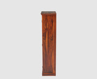 Sweden Sheesham Wood Single Door Book Case - Furniselan - Maple-Finish