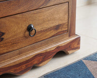 Sweden Sheesham Wood Single Doors Wardrobe - Furniselan - Teak-Finish