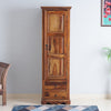 Sweden Sheesham Wood Single Doors Wardrobe - Furniselan - Teak-Finish