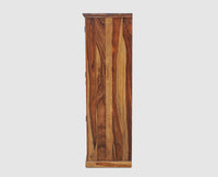 Sweden Sheesham Wood Single Doors Wardrobe - Furniselan - Teak-Finish