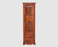 Sweden Sheesham Wood Single Doors Wardrobe - Furniselan - Maple-Finish