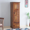 Sweden Sheesham Wood Single Doors Wardrobe - Furniselan - Teak-Finish