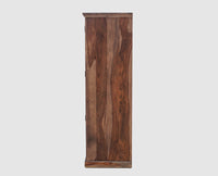 Sweden Sheesham Wood Single Doors Wardrobe - Furniselan - Grey-Finish