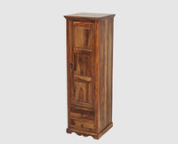 Sweden Sheesham Wood Single Doors Wardrobe - Furniselan - Teak-Finish