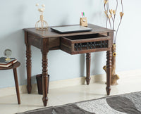 Sweden Sheesham Wood Study Laptop Table - Furniselan - Grey-Finish