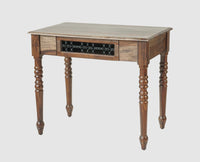 Sweden Sheesham Wood Study Laptop Table - Furniselan - Grey-Finish
