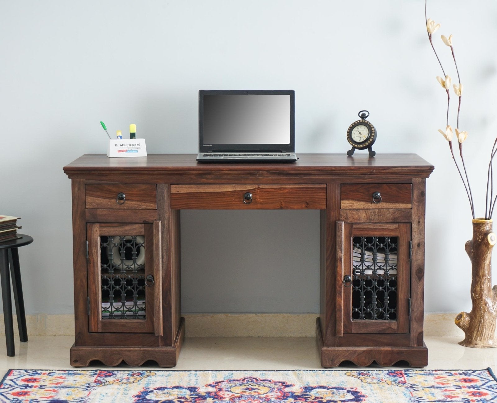 Study And Computer Table Sweden Sheesham Wood Study Laptop Table