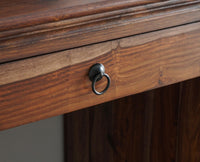 Sweden Sheesham Wood Study Laptop Table - Furniselan - Grey-Finish