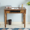 Sweden Sheesham Wood Study Laptop Table - Furniselan - Teak-Finish