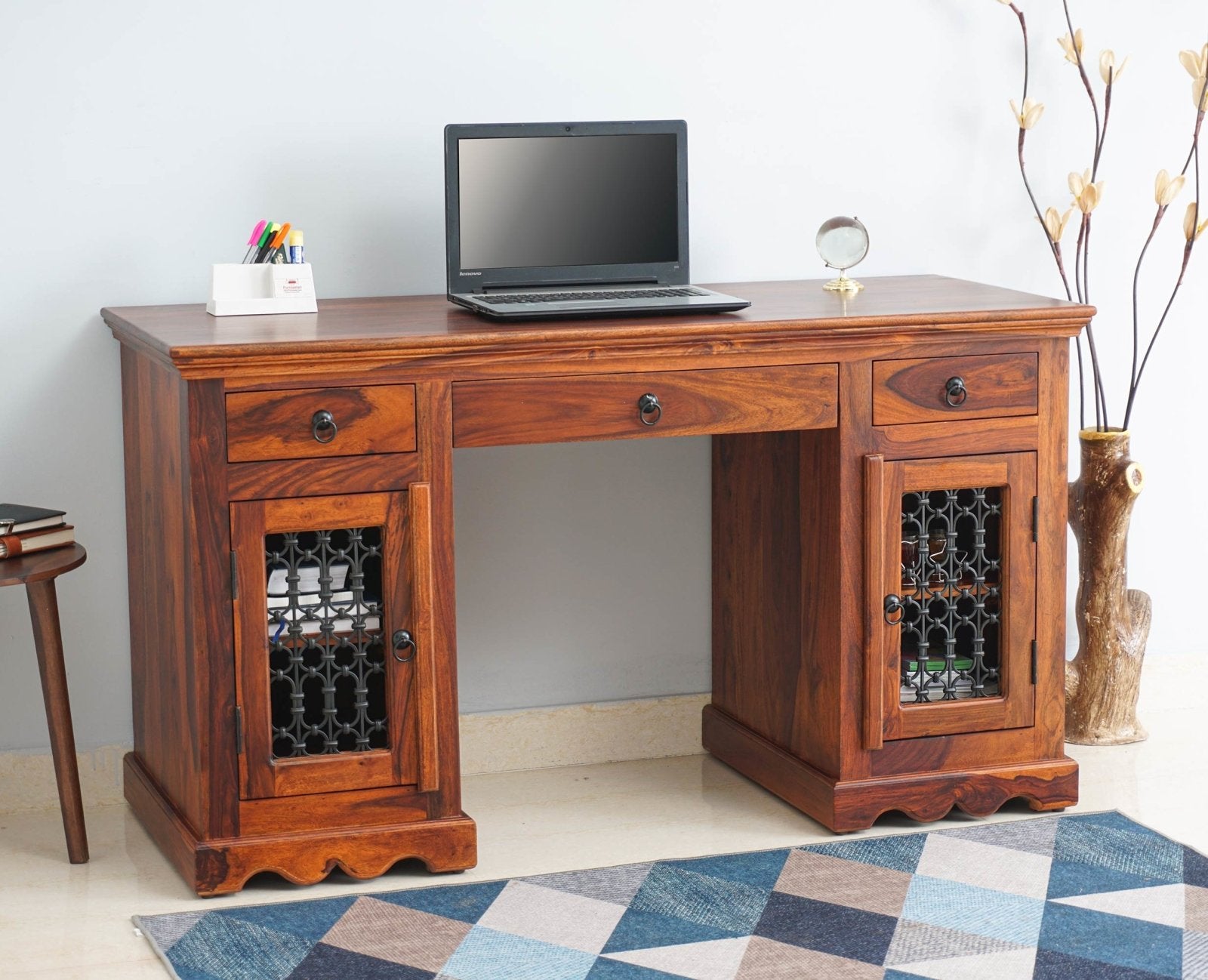 Study And Computer Table Sweden Sheesham Wood Study Laptop Table