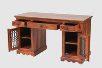 Sweden Sheesham Wood Study Laptop Table - Furniselan - Maple-Finish