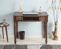 Sweden Sheesham Wood Study Laptop Table - Furniselan - Grey-Finish