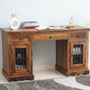 Sweden Sheesham Wood Study Laptop Table - Furniselan - Teak-Finish