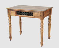 Sweden Sheesham Wood Study Laptop Table - Furniselan - Teak-Finish
