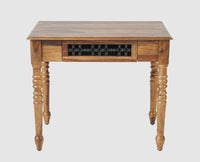 Sweden Sheesham Wood Study Laptop Table - Furniselan - Teak-Finish