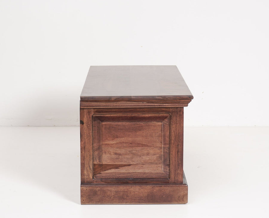 Sweden Sheesham Wood Trunk Box - Furniselan - Grey-Finish